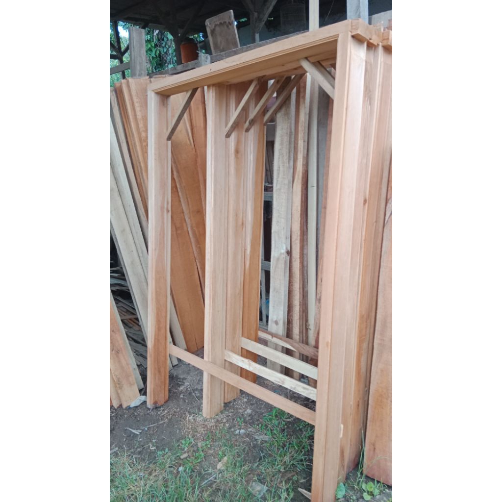 kusen pintu sama pintu Mahoni
