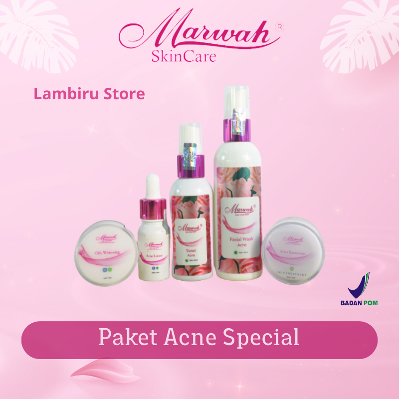 Marwah Acne Spesial Paket Skincare Untuk Bantu Atasi Masalah Jerawat dan bekasnya