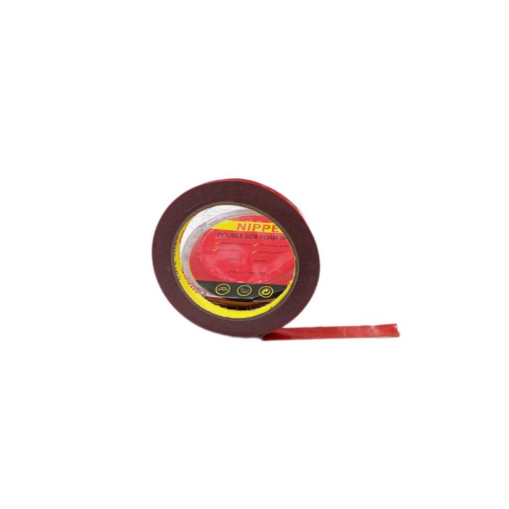 {Pku Imp} Double Tape Merah Double Tape Foam 9mm x 5m