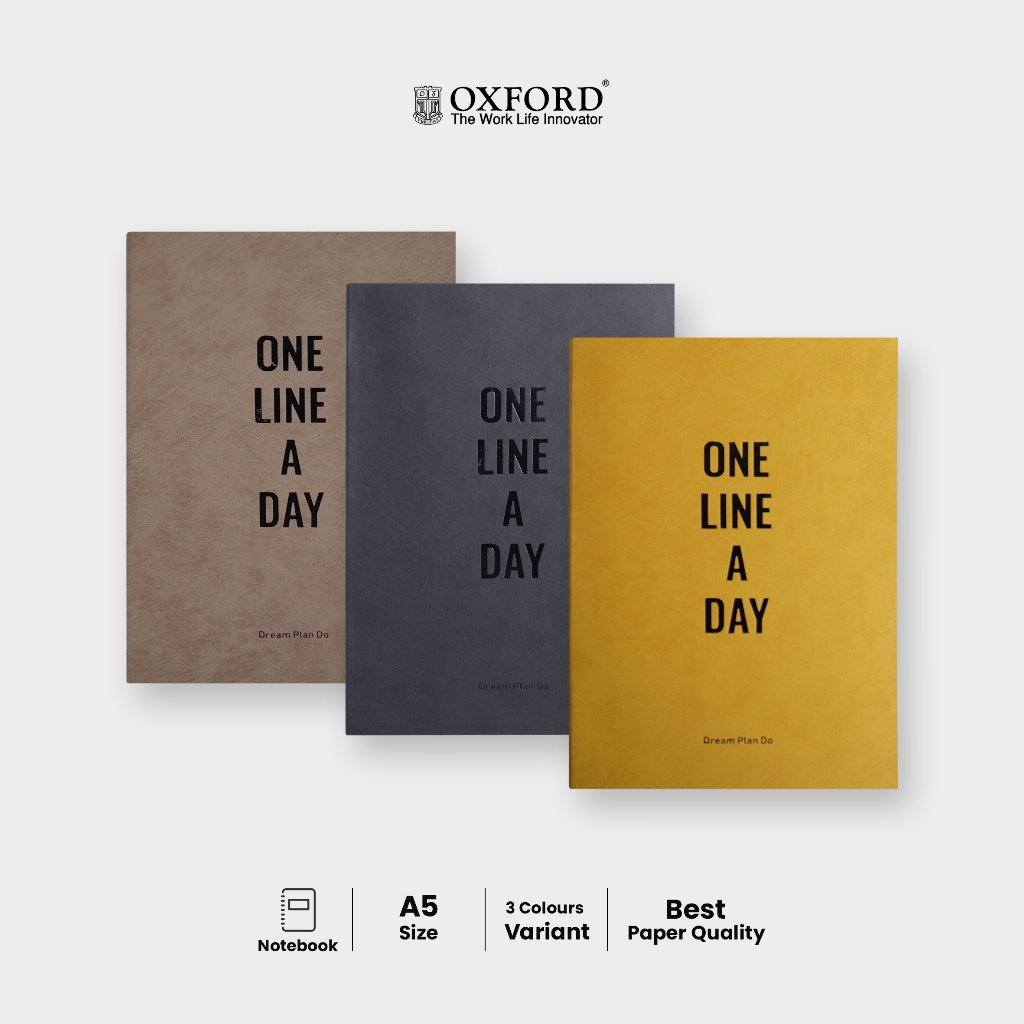 

Oxford Buku Planner Journal A5 Softcover – 96 Lembar | Monthly Journal / Notebook / Agenda Premium
