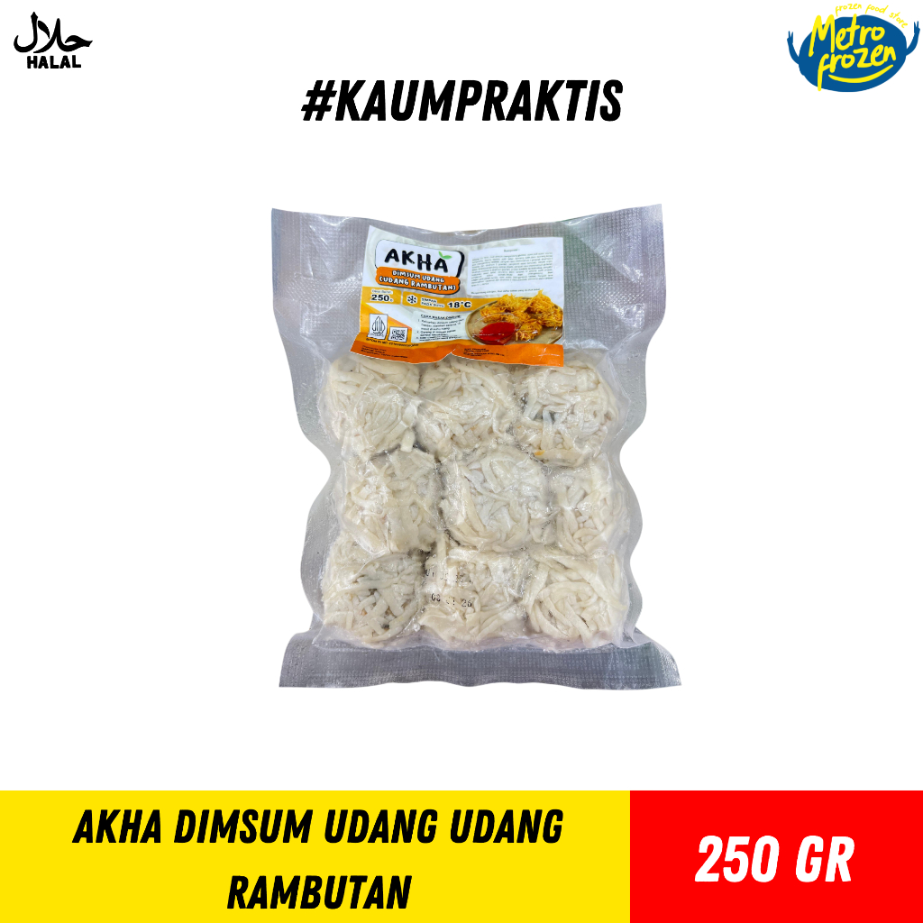 

AKHA Udang Rambutan 250gr //dimsum udang //udang rambutan viral gacoan