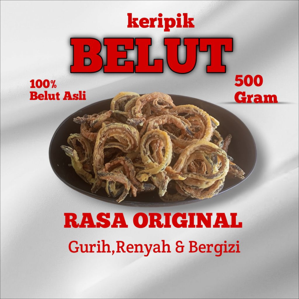 

Keripik belut Luck Snack 500gram Original -Cemilan lezat