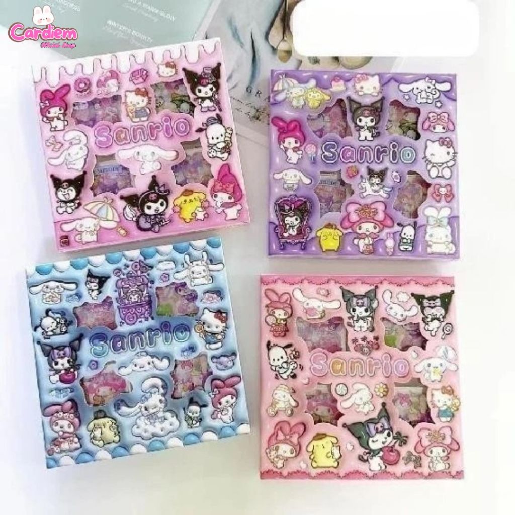 

Paket 6 Box Stiker Lucu Viral Sticker Momo Stiker Cute Waterproof Isi 100 Plus Box
