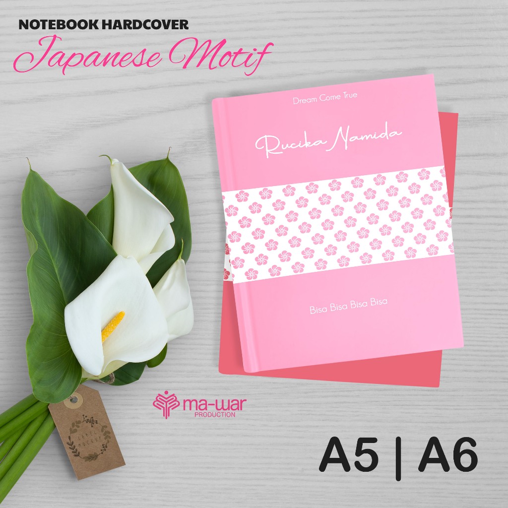 

Notebook Japan Motif Abstract Hardcover / Buku Catatan / Buku Tulis / Buku Unik / Journal / Planner