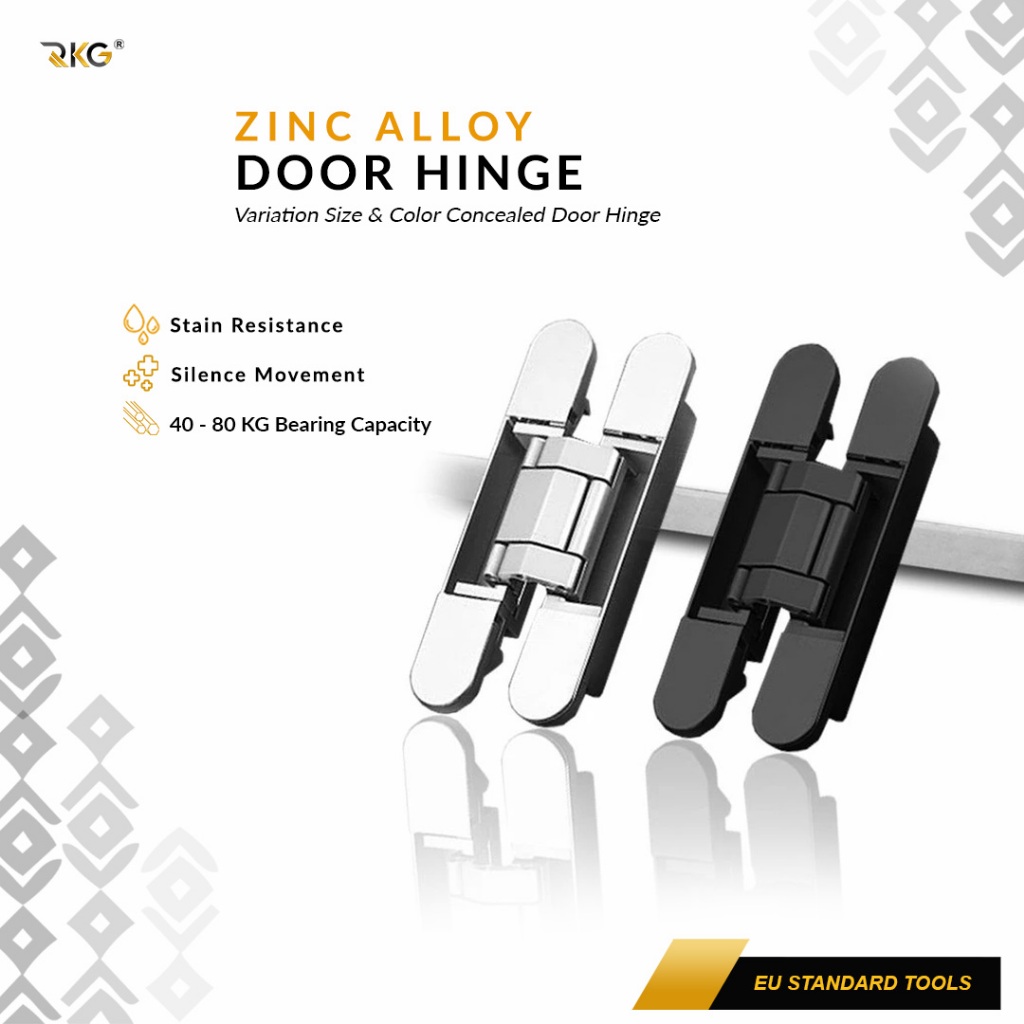 Engsel Tanam Pintu Invisible Concealed Hinge (Per Pasang)