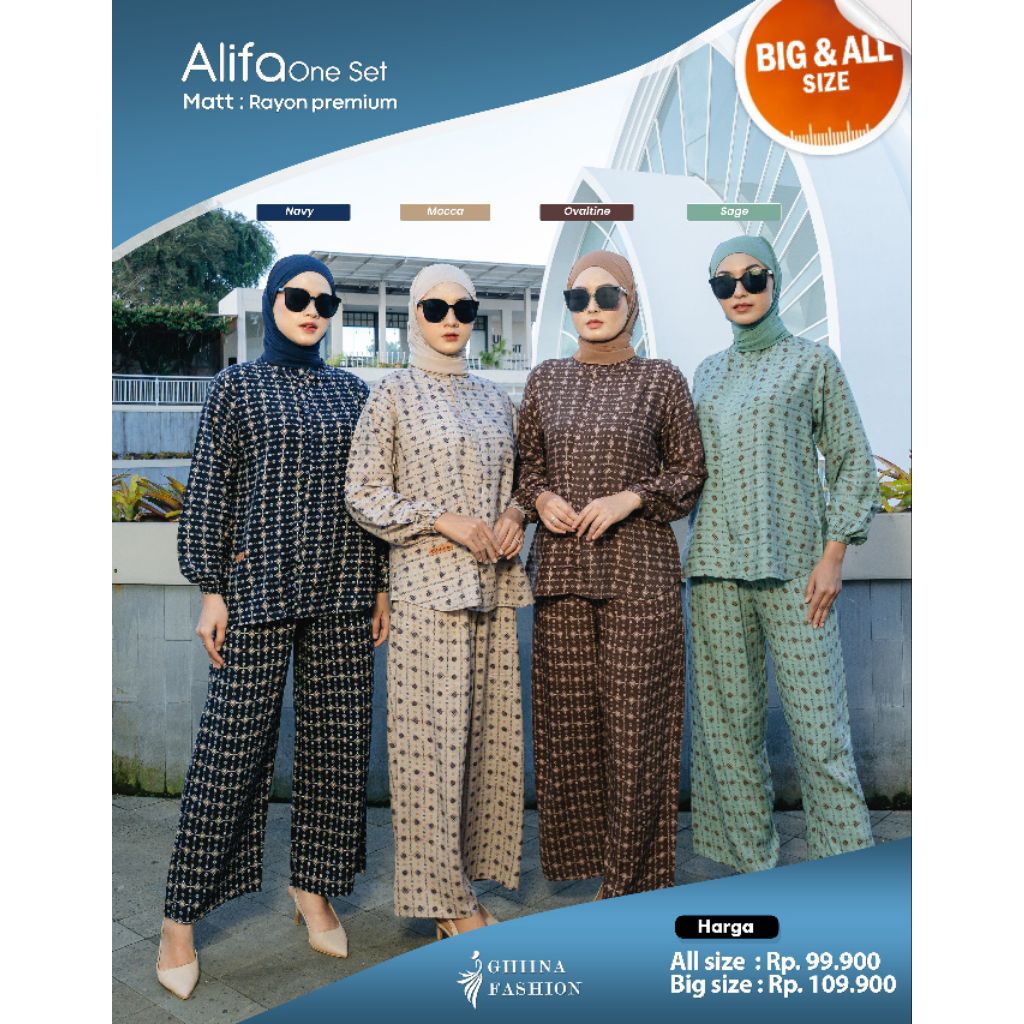 Alifa One Set Ghina Fashion