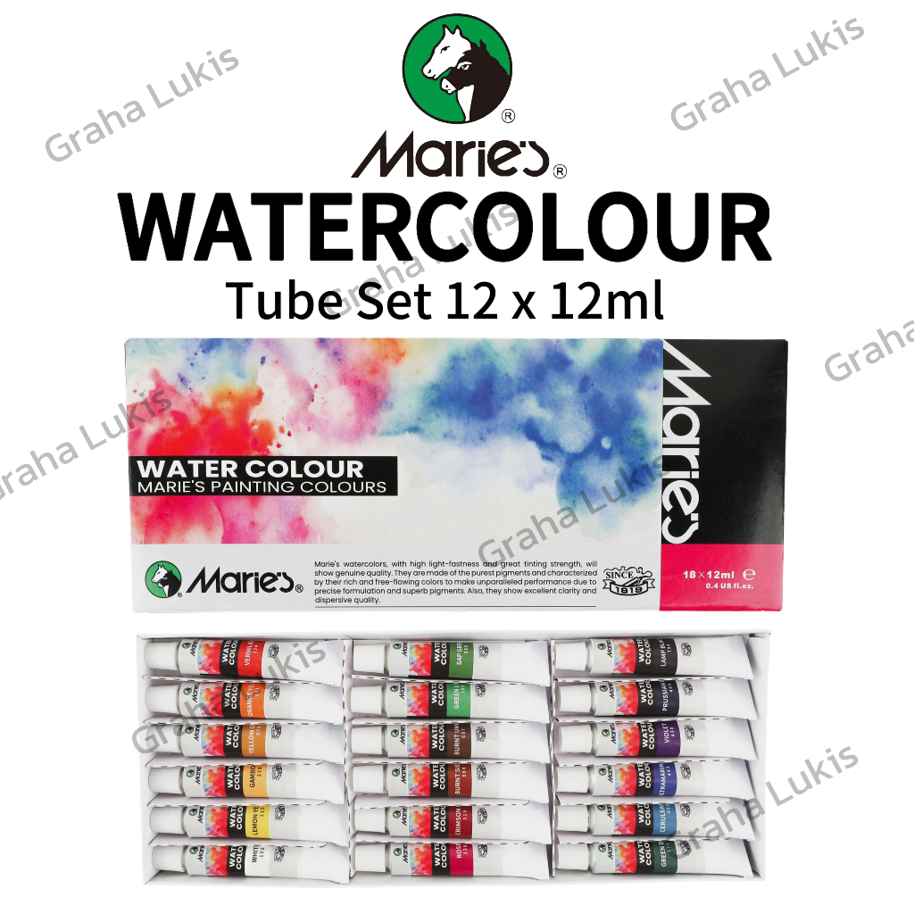 

Maries Water colour 12x12ml - Cat Air Maries