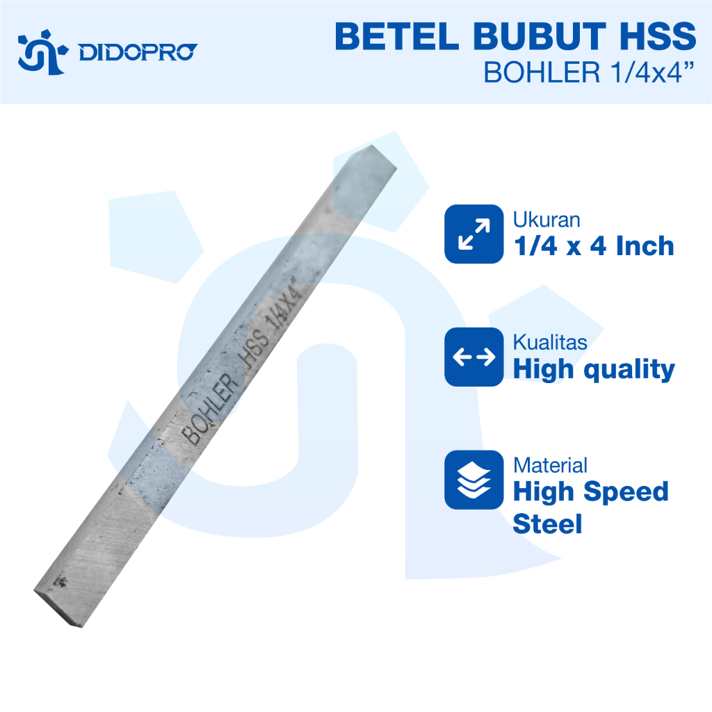 Pahat Bubut HSS Tool Bit 1/4 X 4 " Bohler china
