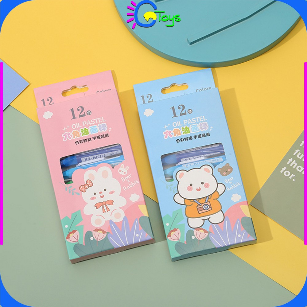 

EC CR-A99 Crayon Oil Pastel Isi 12 Warna Motif Kartun Perlengkapan Mewarnai Anak / Set Krayon Pigmentasi Tinggi Aman Untuk Anak