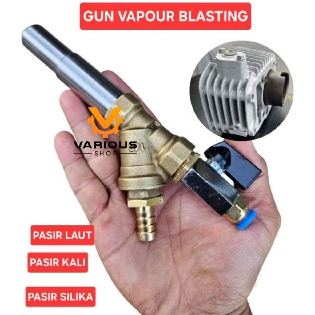 Gun Vapour Blasting pembersih blok mesin dan perontok cat Alat Sandblasting