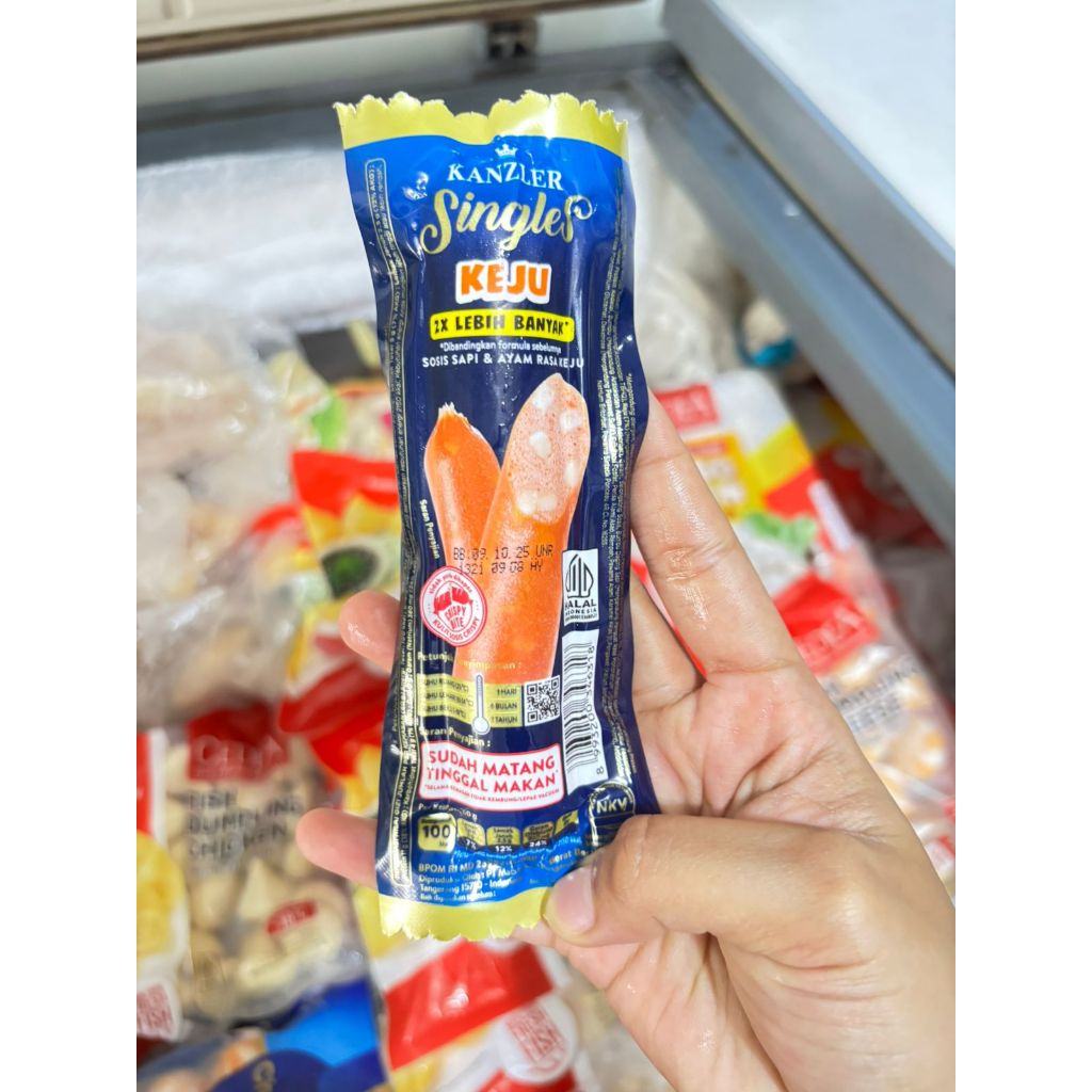 

Kanzler sosis single keju 55gr