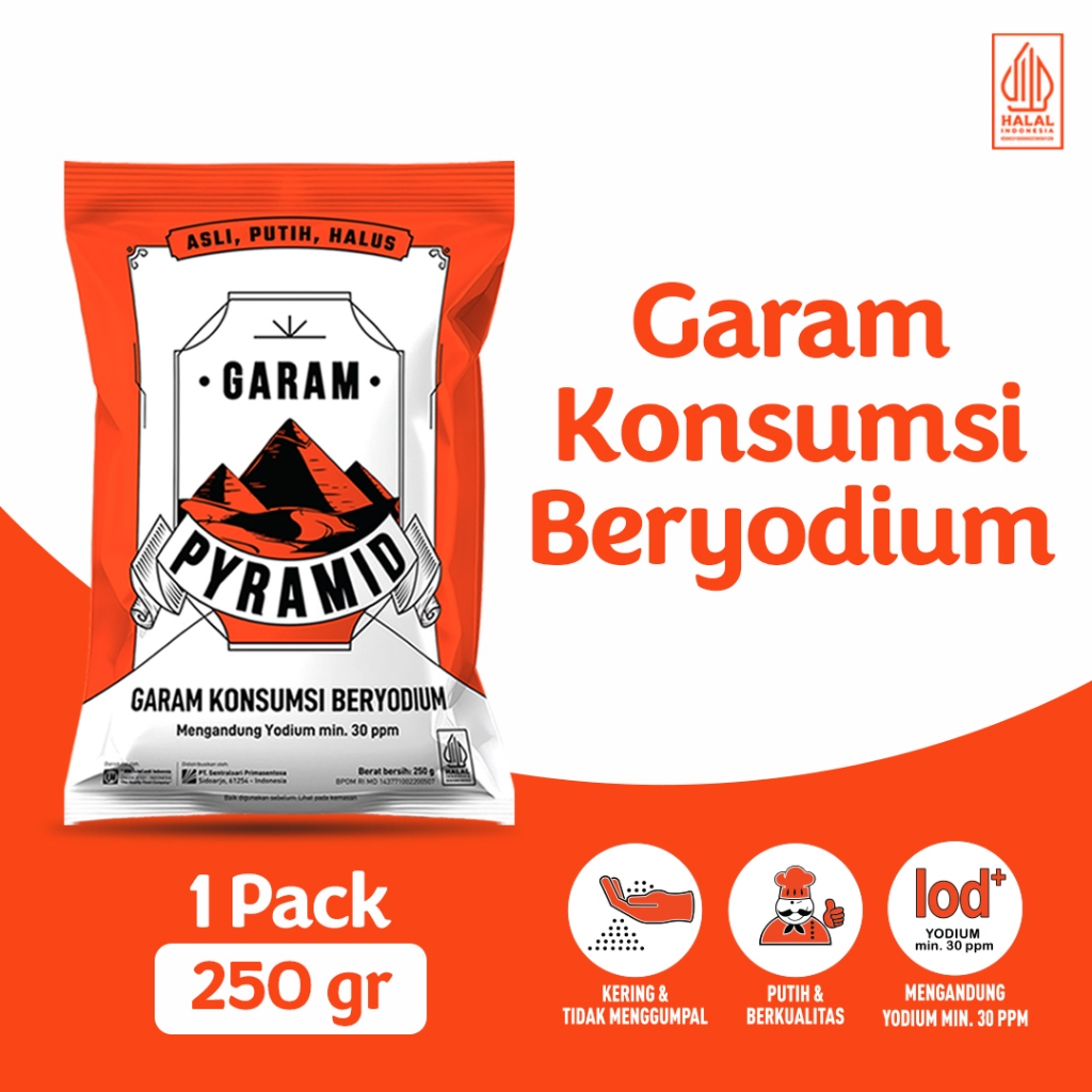

Pyramid Garam Konsumsi Beryodium 250gr