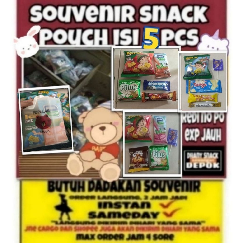 

Paket snack ultah anak/paket snack ulang tahun anak/parsel /souvenir/paket lebaran/bingkisan snack/hampers/mini gift