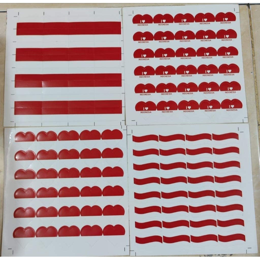 

Stiker Pipi Merah Putih/Stiker Dirgahayu HUT RI