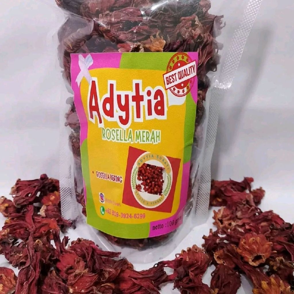 

BUNGA ROSELLA KERING 100g | HERBAL TEA | Banyak Banget Manfaatnya | Ready Stok Langsung Kirim