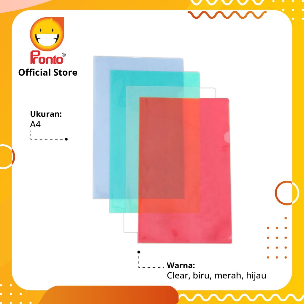 

Pronto Map Plastik Clear Sleeves A4
