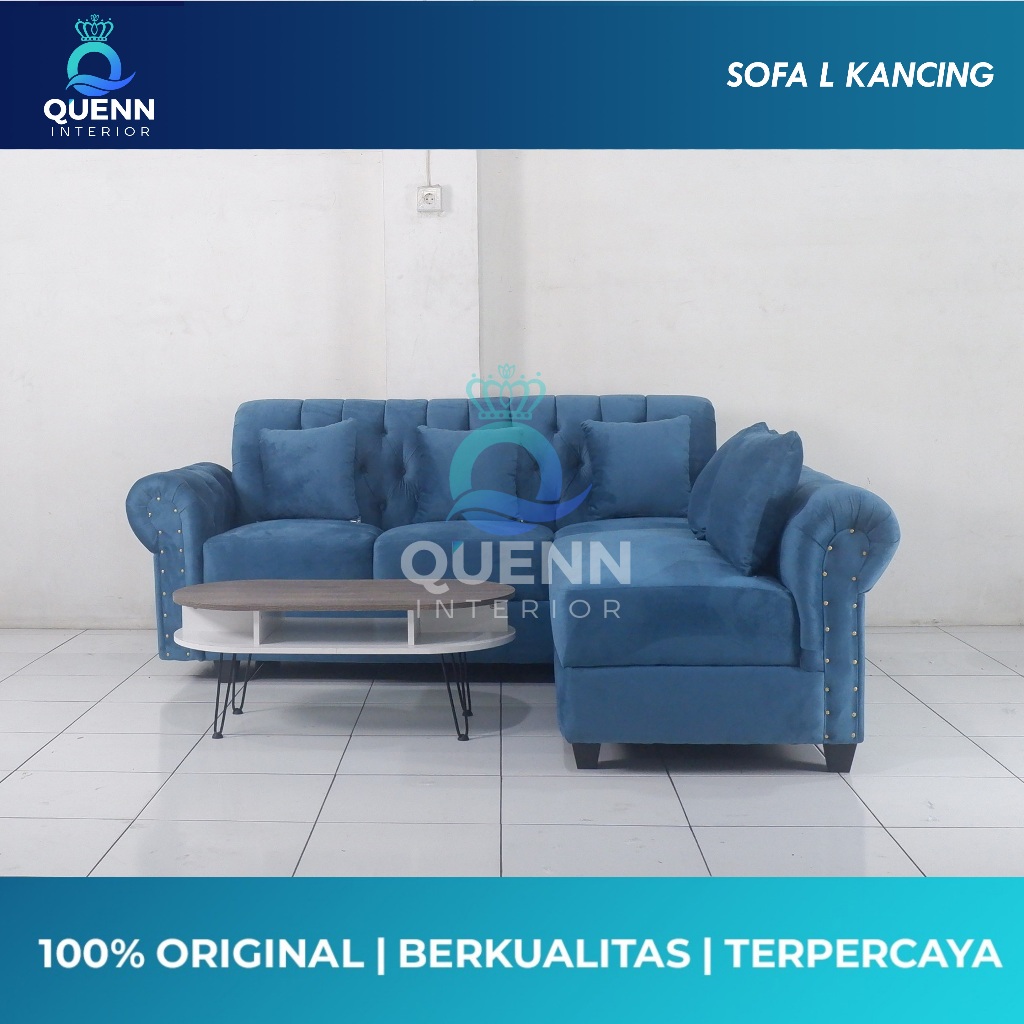 Sofa L Minimalis / Sofa L Kancing / Sofa L Turki / Sofa L Grandizz