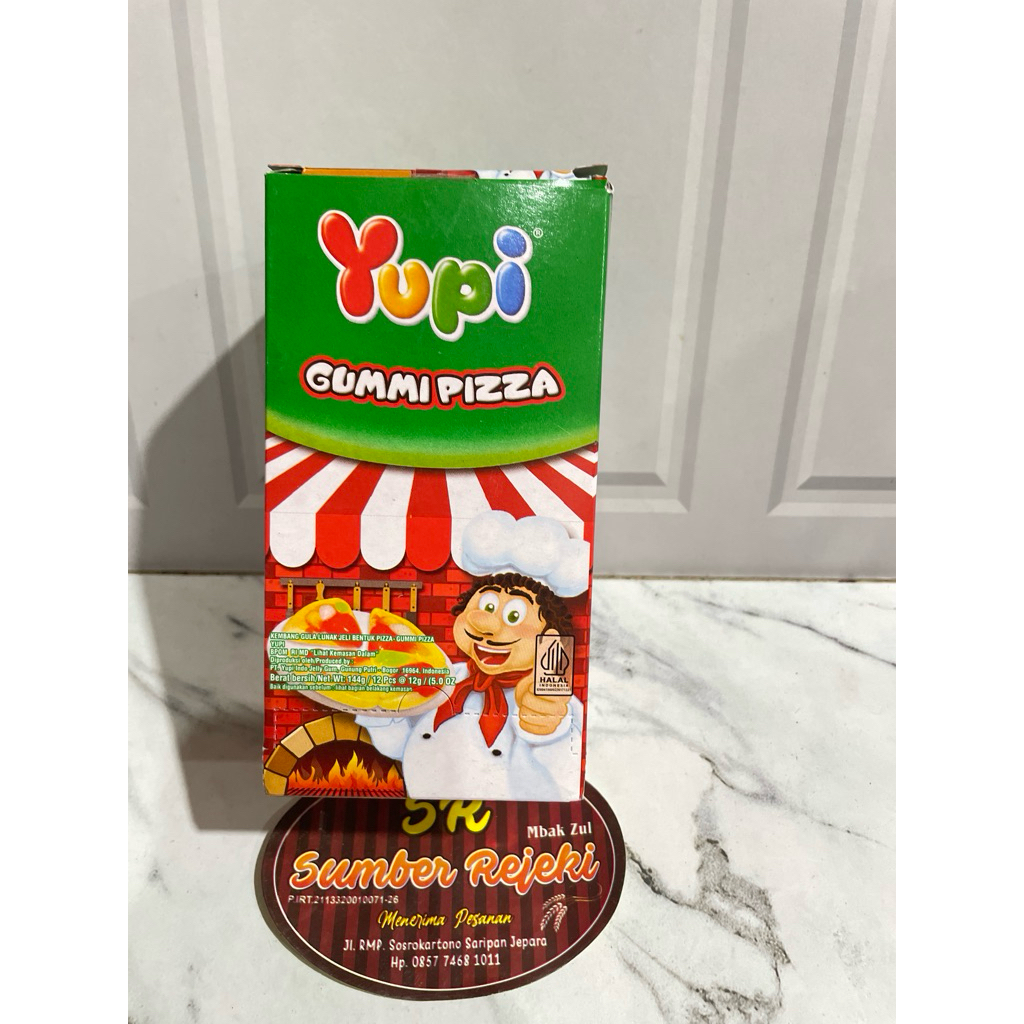 

YUPI GUMMY PIZZA ISI 12pcs