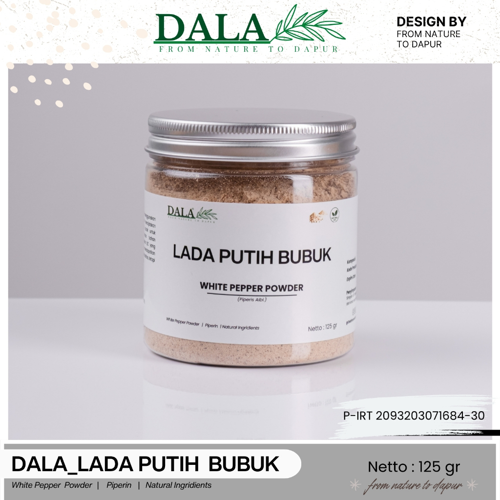 

DALA_Lada Putih Bubuk / White Pepper Powder (70 gr / 125 gr)
