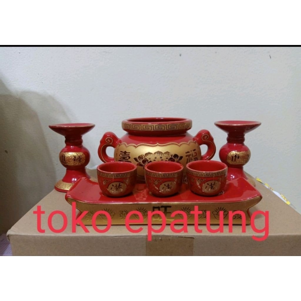Hiolo / hiolo leluhur / co sien - lilin - 8 - keramik - 6 inch (g) - set