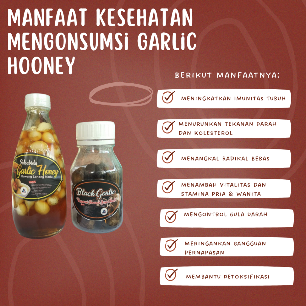 

Madu bawang lanang, Garlic Honey Salsabiela – menyehatkan, menjaga Stamina