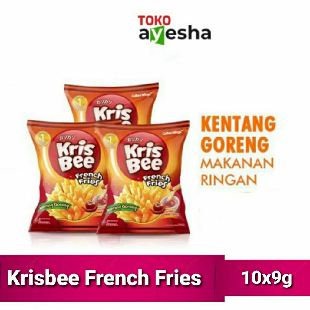 

Krisbee Fries Kentang Goreng 9 gr - 1 Renceng isi 10 bks