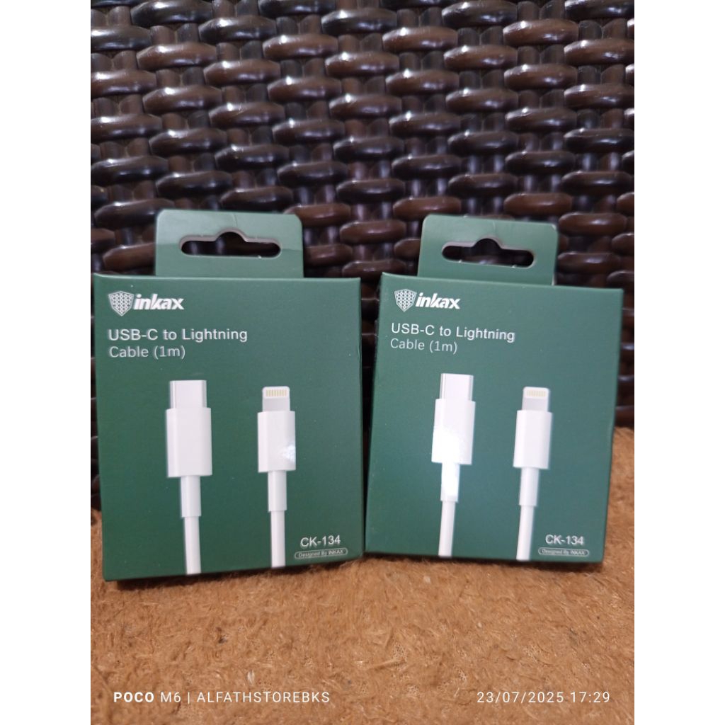 Promo Cuci Gudang Inkax Kabel Data To Lighting 1M