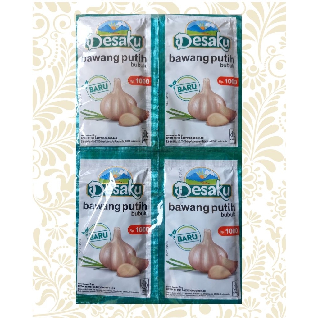 

Desaku bawang putih renceng 12 pcs 6 gran