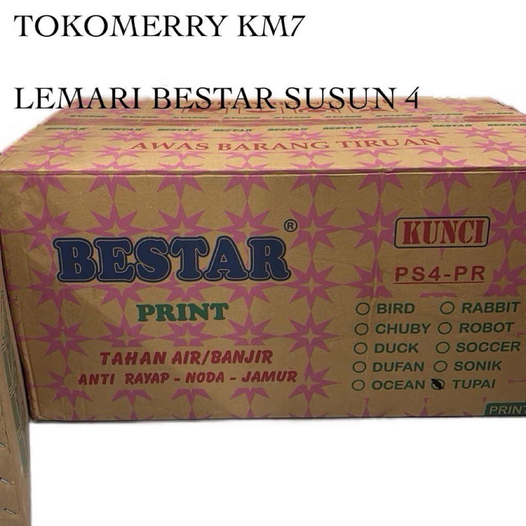 LEMARI PLASTIK BESTAR SUSUN 4