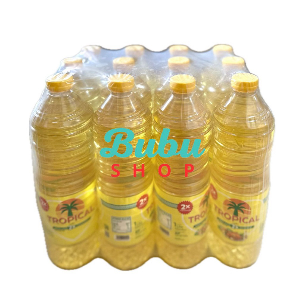 

( 1 crat isi 12 botol) Minyak Goreng Tropical 1 Liter isi 12 botol