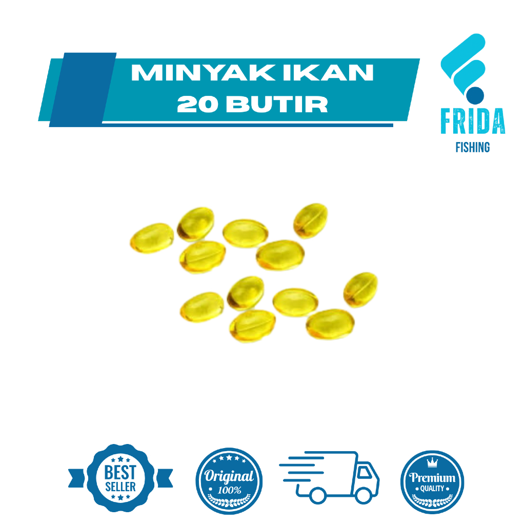 MINYAK IKAN ISI 20 BUTIR - UMPAN PANCING