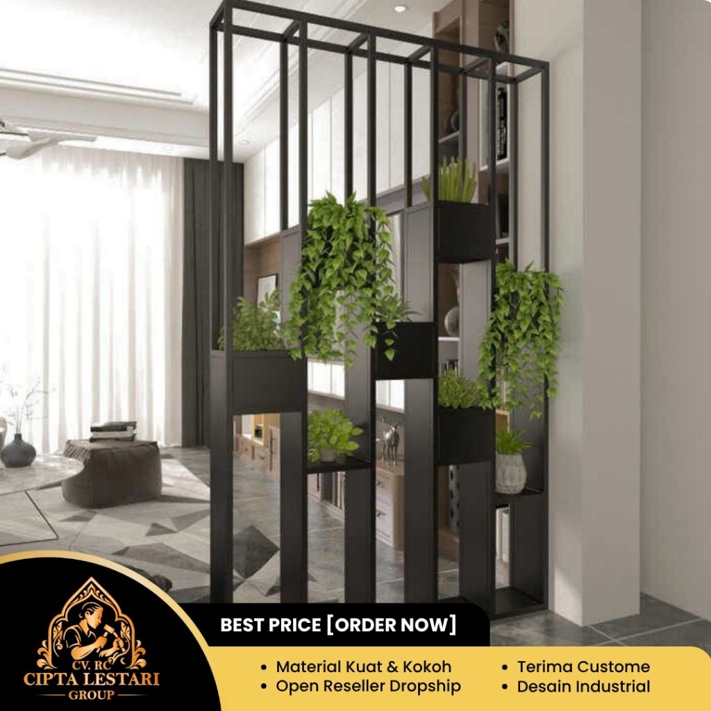 Pembatas Ruangan | Rak Partisi | Rak Partisi Aesthatic
