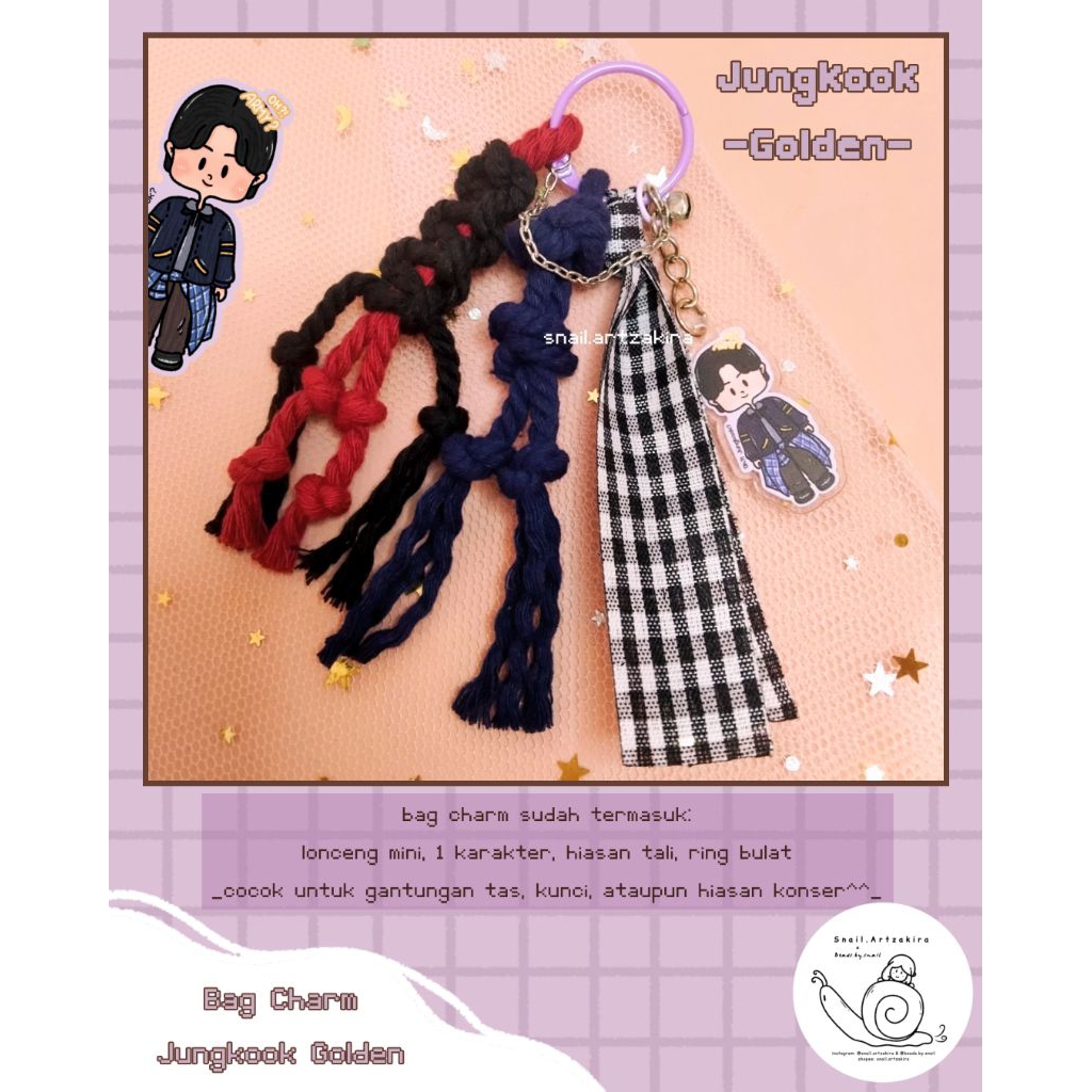 BAG CHARM PIN BTS || BAG CHARM PIN JHOPE YOONGI JUNGKOOK KONSER || GANTUNGAN TAS KPOP KONSER || PIN 