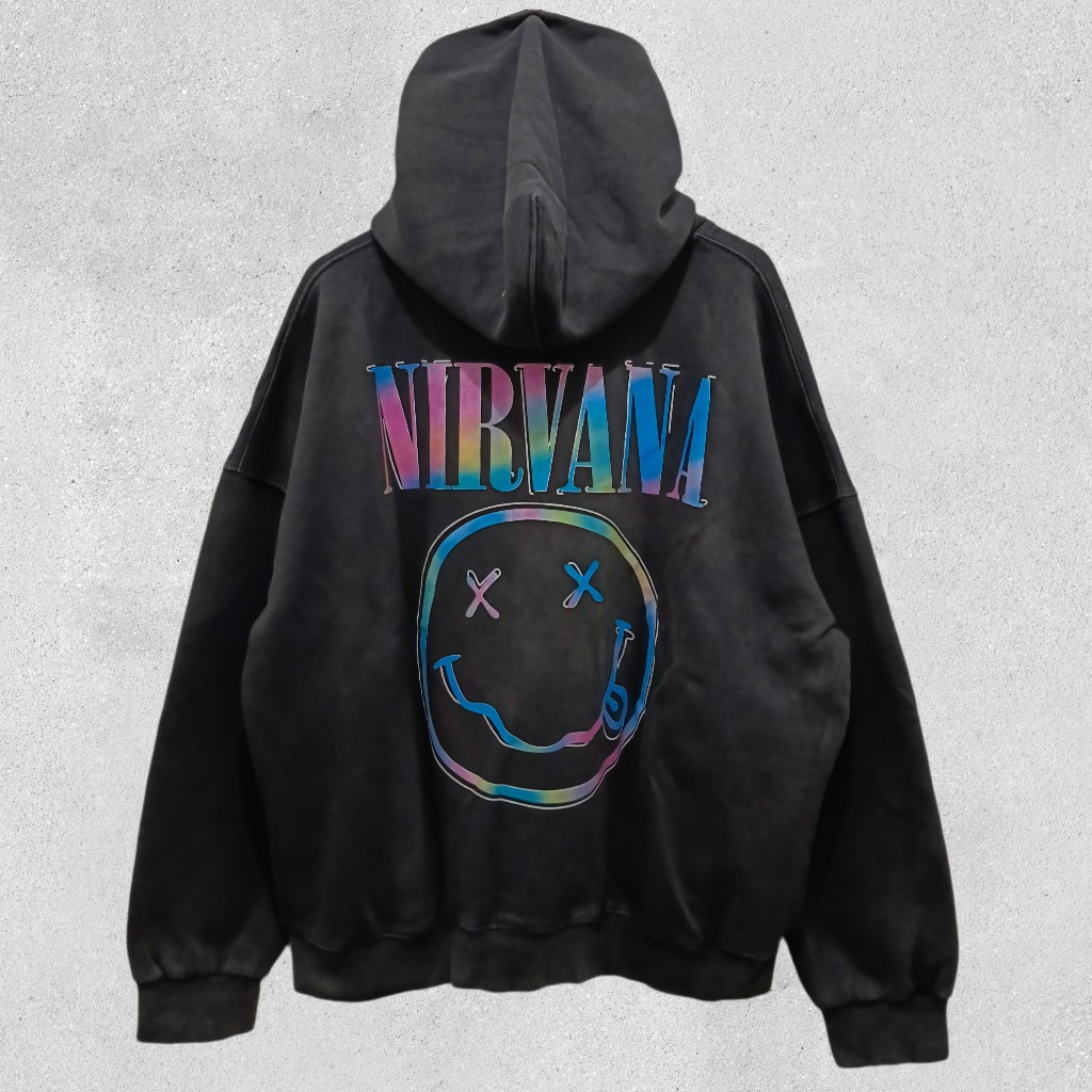 MFS HOODIE / NIRVANA / SMILE / ACID WASH