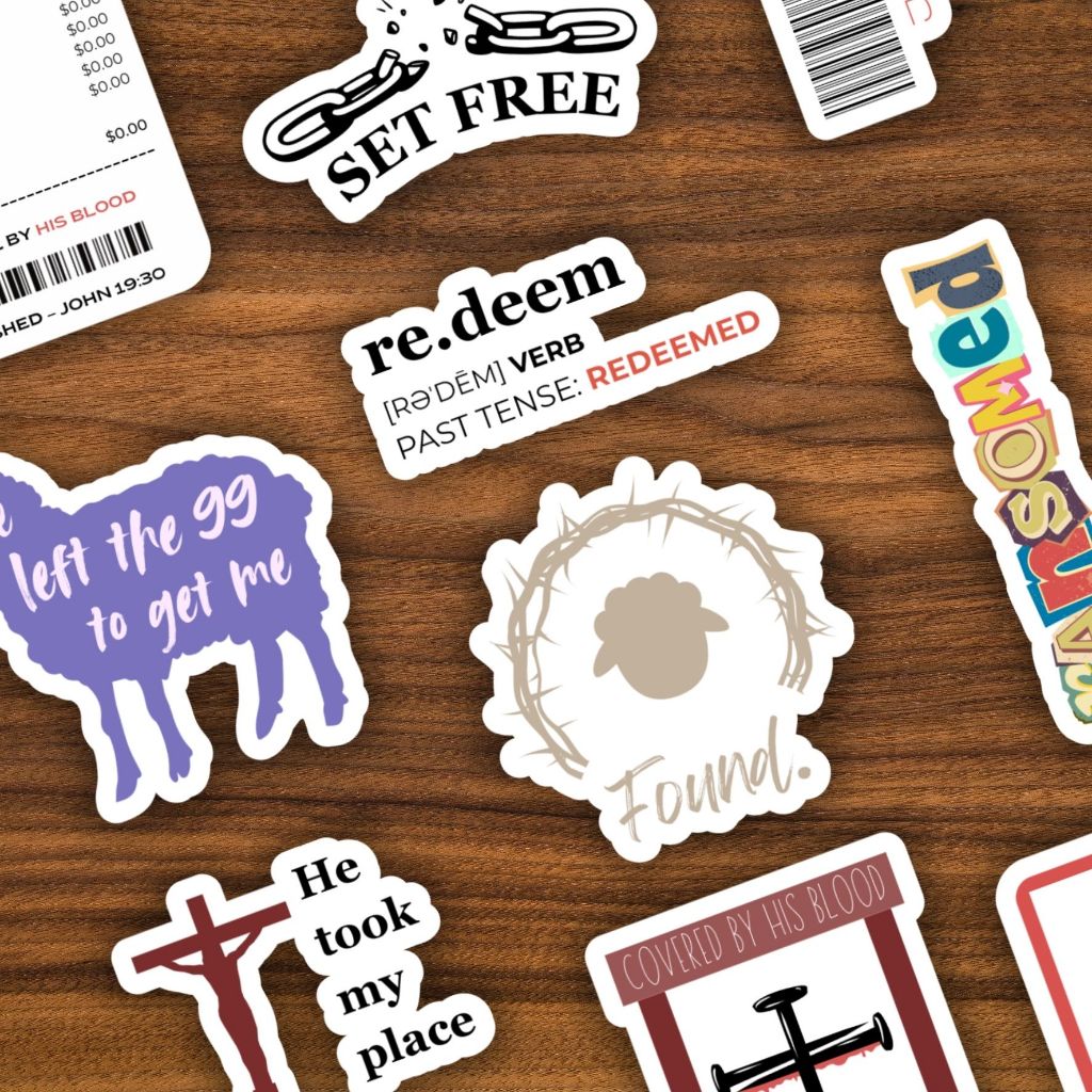 

Vinyl Sticker Pack Redemption - SALVATION Series - Stiker Rohani Kristen 12 Pcs