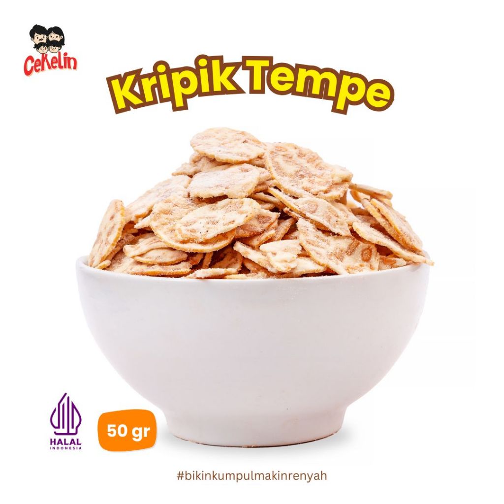 

Cekelin Cemilan Keripik Tempe Original Renyah Premium