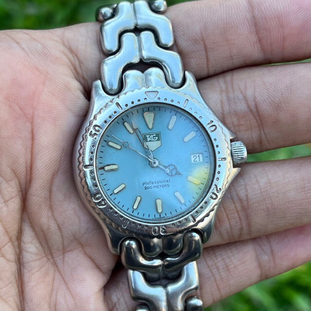 Jam Tangan Tag Heu er Professional 200 Meters Quartz France Fashion Vintage jadul kuno antik classic
