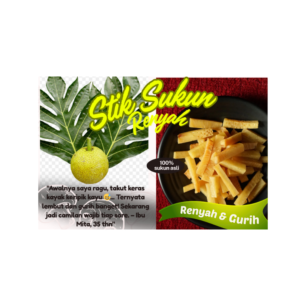 

Stik Sukun Mentega renyah dan gurih RasaNusa