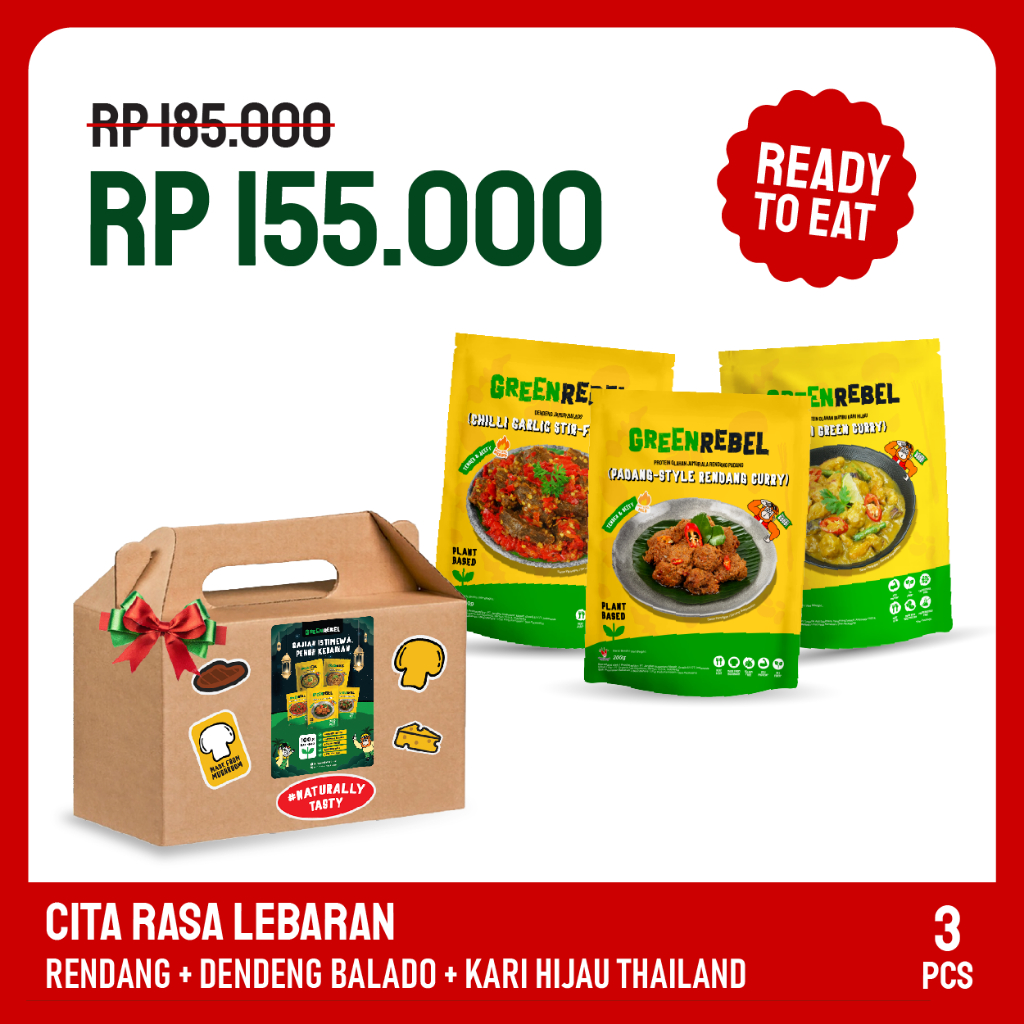 

Hampers Sehat Green Rebel Cita Rasa Lebaran - Lauk Sehat | Siap Makan | Ready To Eat