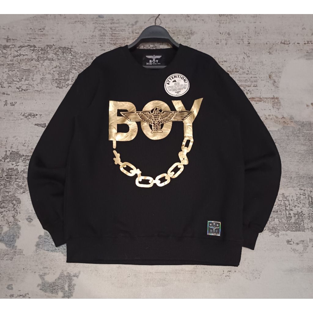 crewneck boy London logo gold rare item