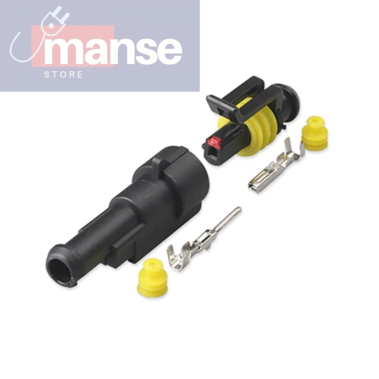 [SATUAN] Socket Connector 1 Pin Waterproof / Konektor Kabel 1 Pin Anti Air