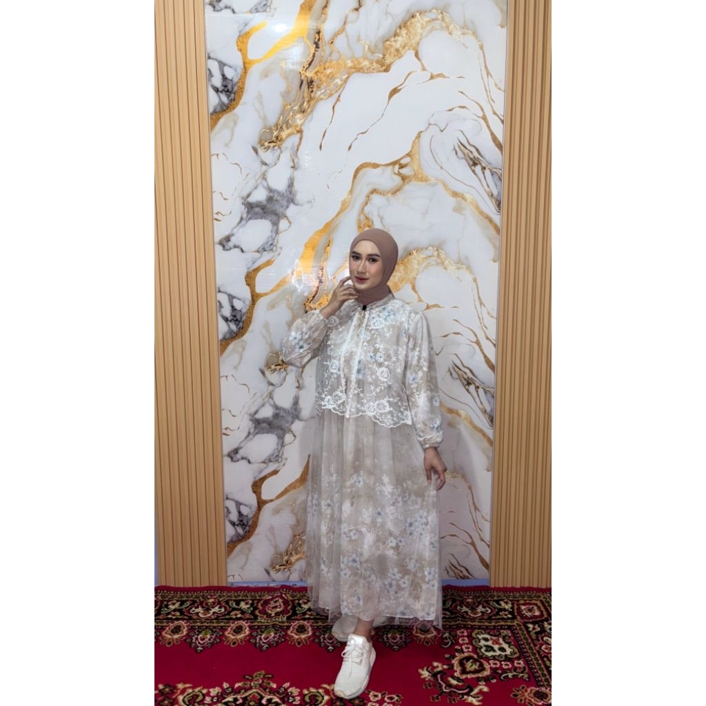 SAYSWEAR - [MIDI DRESS[ (WARNA COKSU) Midi Dress Kekinian Trendy untuk Wanita Muslimah Casual Bahan 