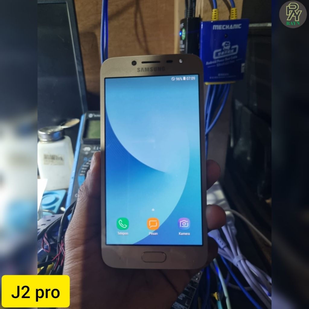 LCD plus frame gold Amoled Samsung J2 pro J250 original copotan bergaransi