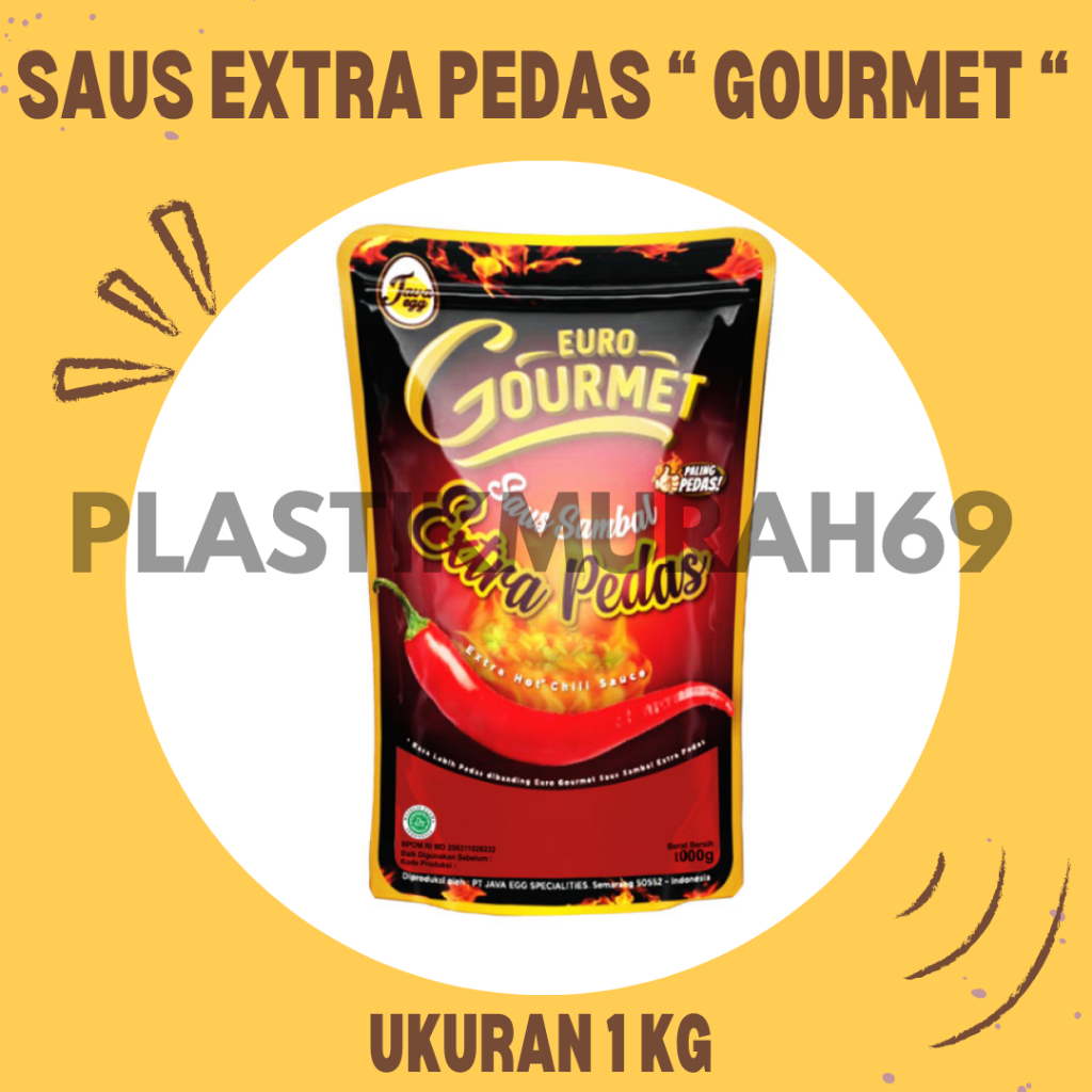 

Gourmet Saus Sambal Extra Pedas Siap Saji 1 Kg | Saus Sambal Extra Pedas Siap Saji