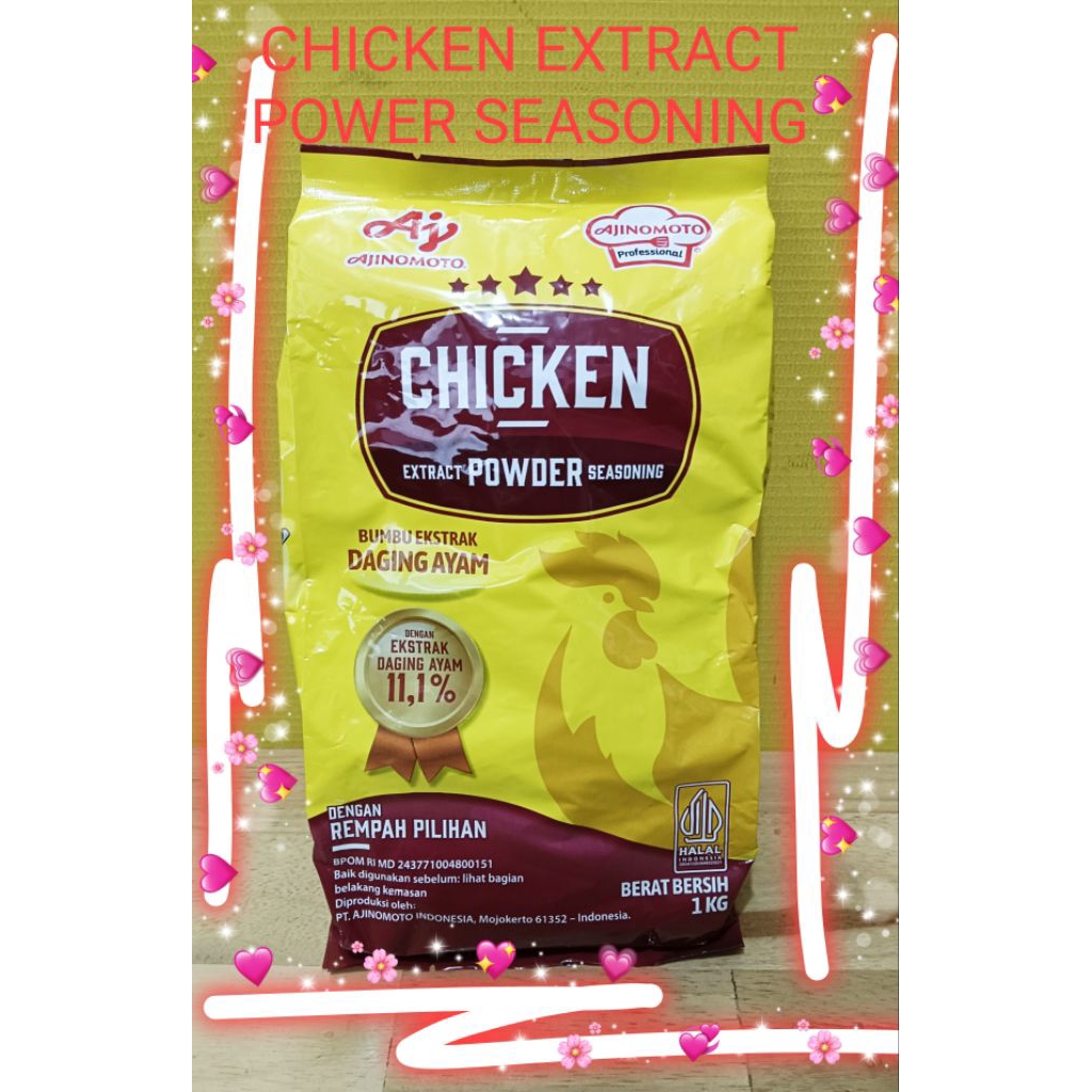 

CHICKEN EXTRACT POWER SEASONING 1KG AJINOMOTO/ BUMBU EKSTRAK DAGING AYAM