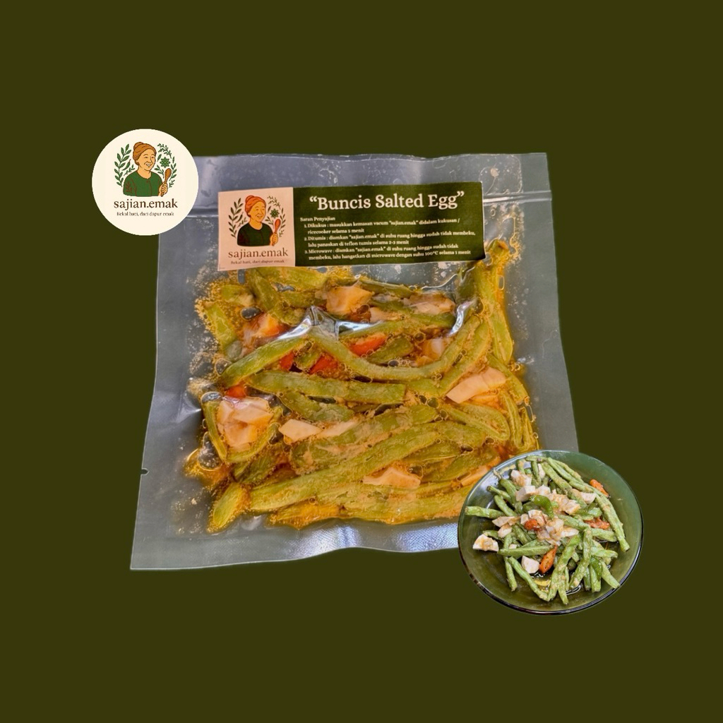 

Sajian Emak Buncis Salted Egg