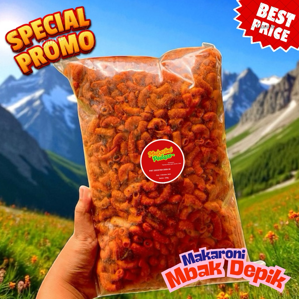 

Sajian Camilan Lebaran – Makaroni Pedas 250g