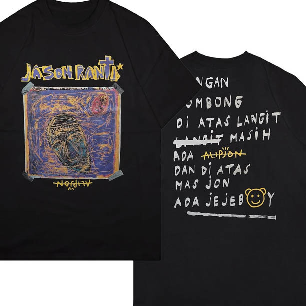 Kaos Jason Ranti x Alipjon Tshirt Bahan Katun Casual Unisex T-SHIRT [BISA COD] | Lengan Pendek & Len