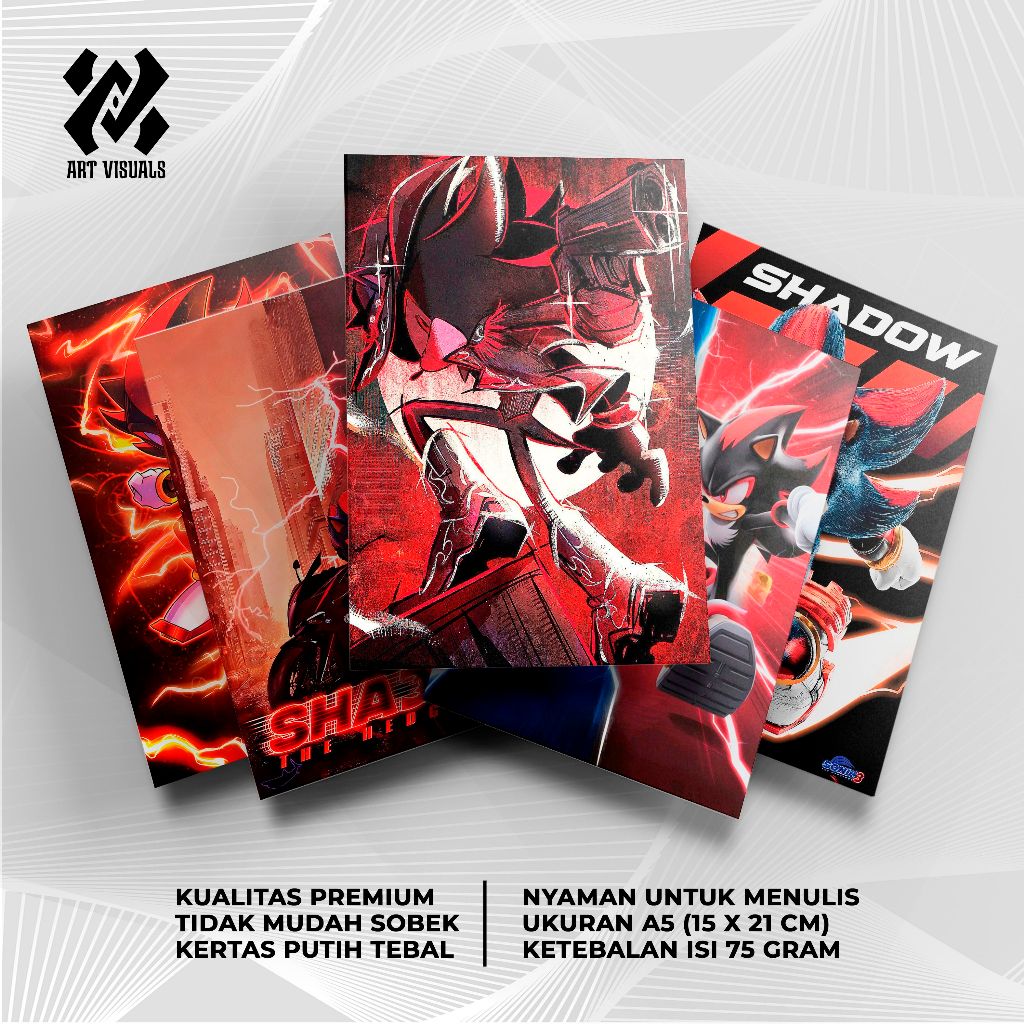 

Buku Tulis Custom Tema Sonic Shadow Terlengkap Termurah Model Bebas Pilih Foto/Buku Tulis Sekolah/Buku Catatan