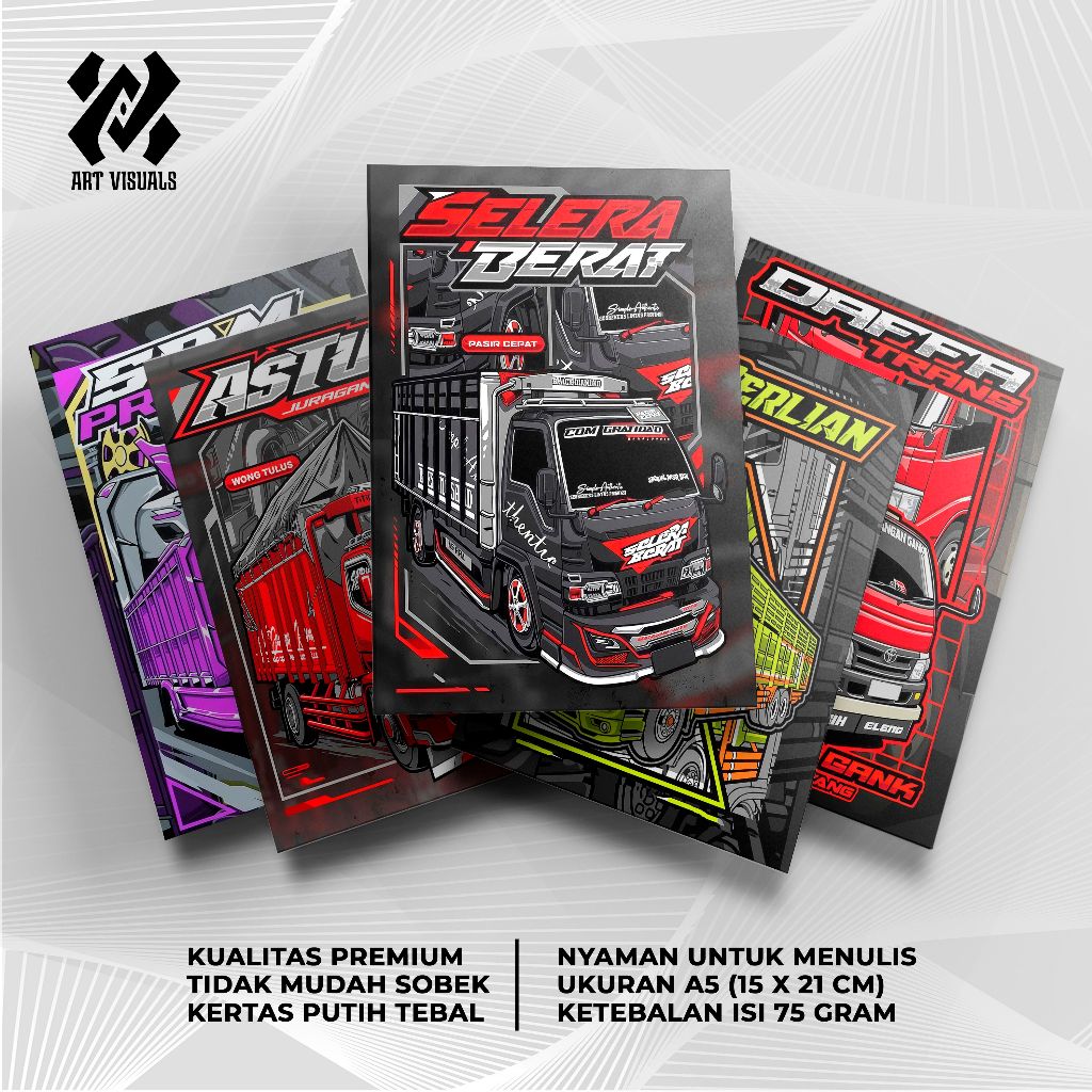 

Buku Tulis Custom Tema Truck Mania New Terlengkap Termurah Model Bebas Pilih Foto/Buku Tulis Sekolah/Buku Catatan